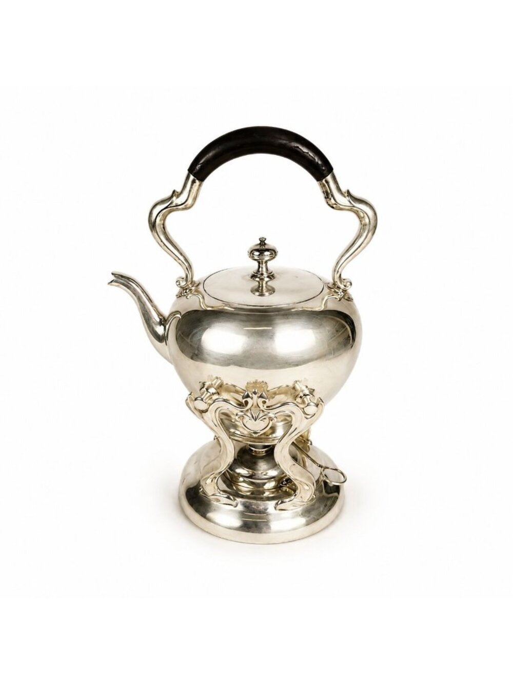 Silver Plated Tilting Tea Pot Urn with Stand Burner Reed and Barton 3970 Tea Ser